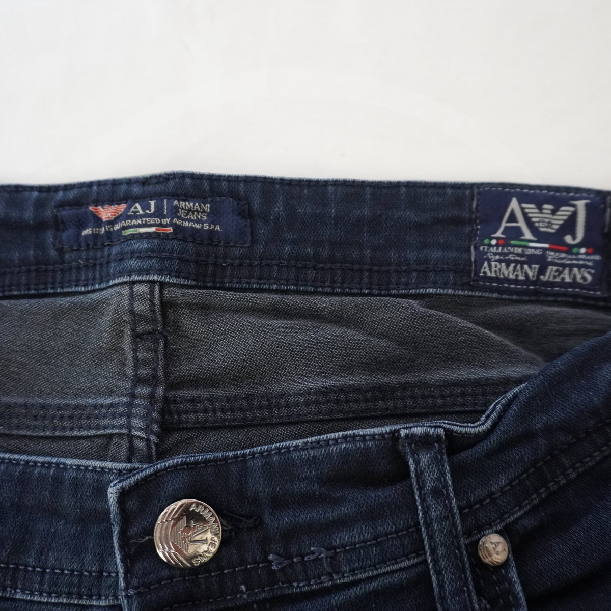 Vaqueros Armani Jeans para Hombre Usados - Azul Marino, XL