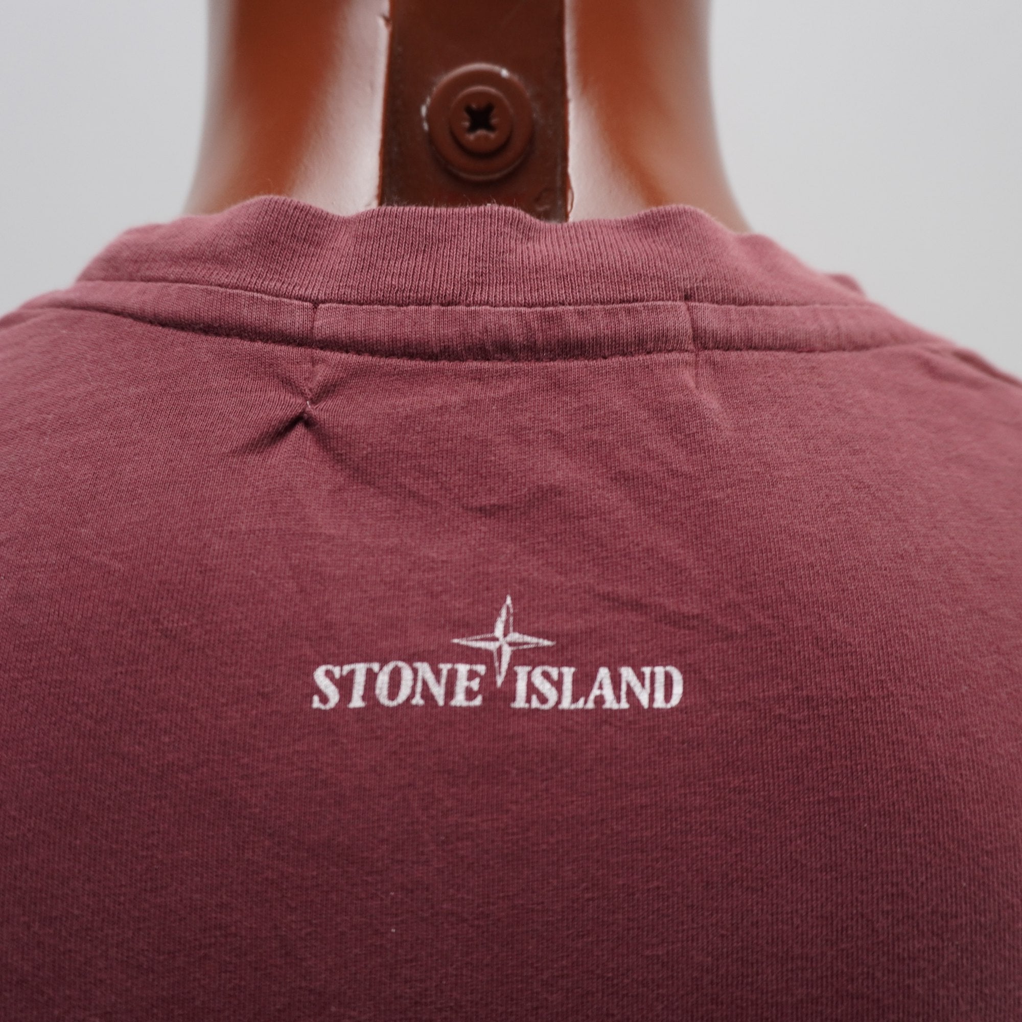 Camiseta de Manga Corta Stone Island para Hombre Usada - Roja, L
