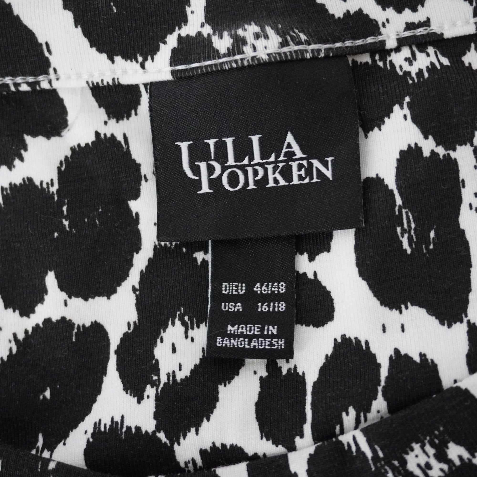 Camiseta Ulla Popken para Mujer Usada - Negra, XXXL