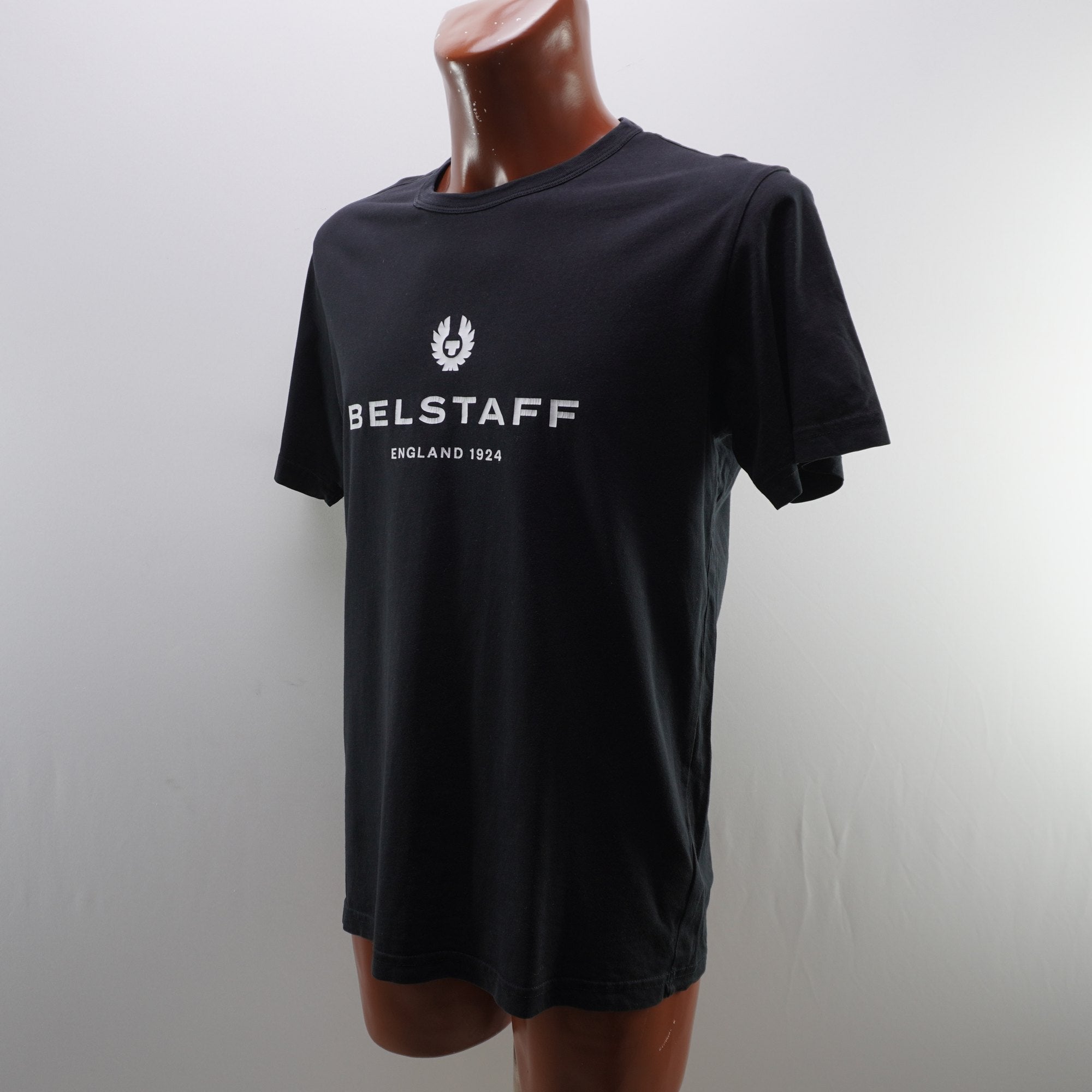 Camiseta de Manga Corta Belstaff para Hombre - Negra, L (Usada, Muy Buena Condición)