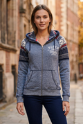 Gebrauchte Superdry Damen-Kapuzenjacke – Grau, L