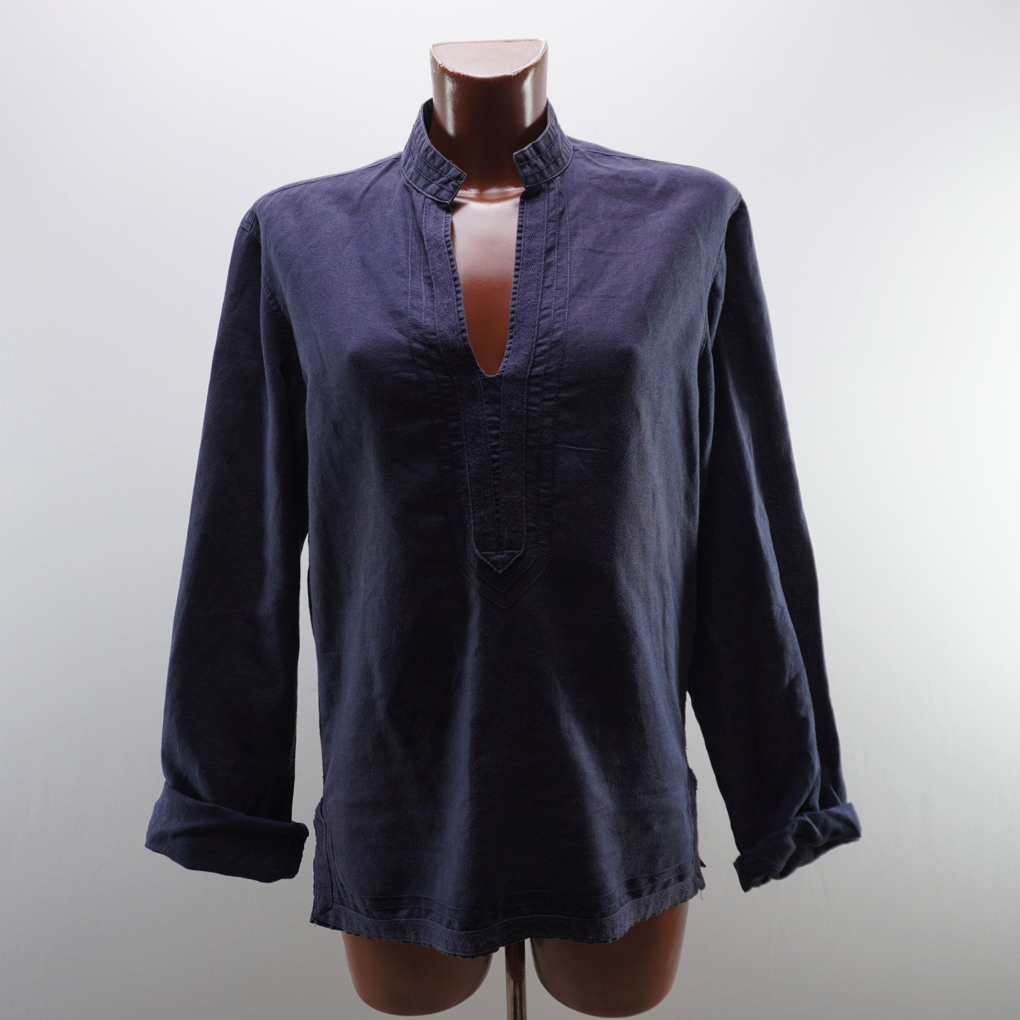 Camisa Henley Zara para Hombre Usada - Azul Marino, S