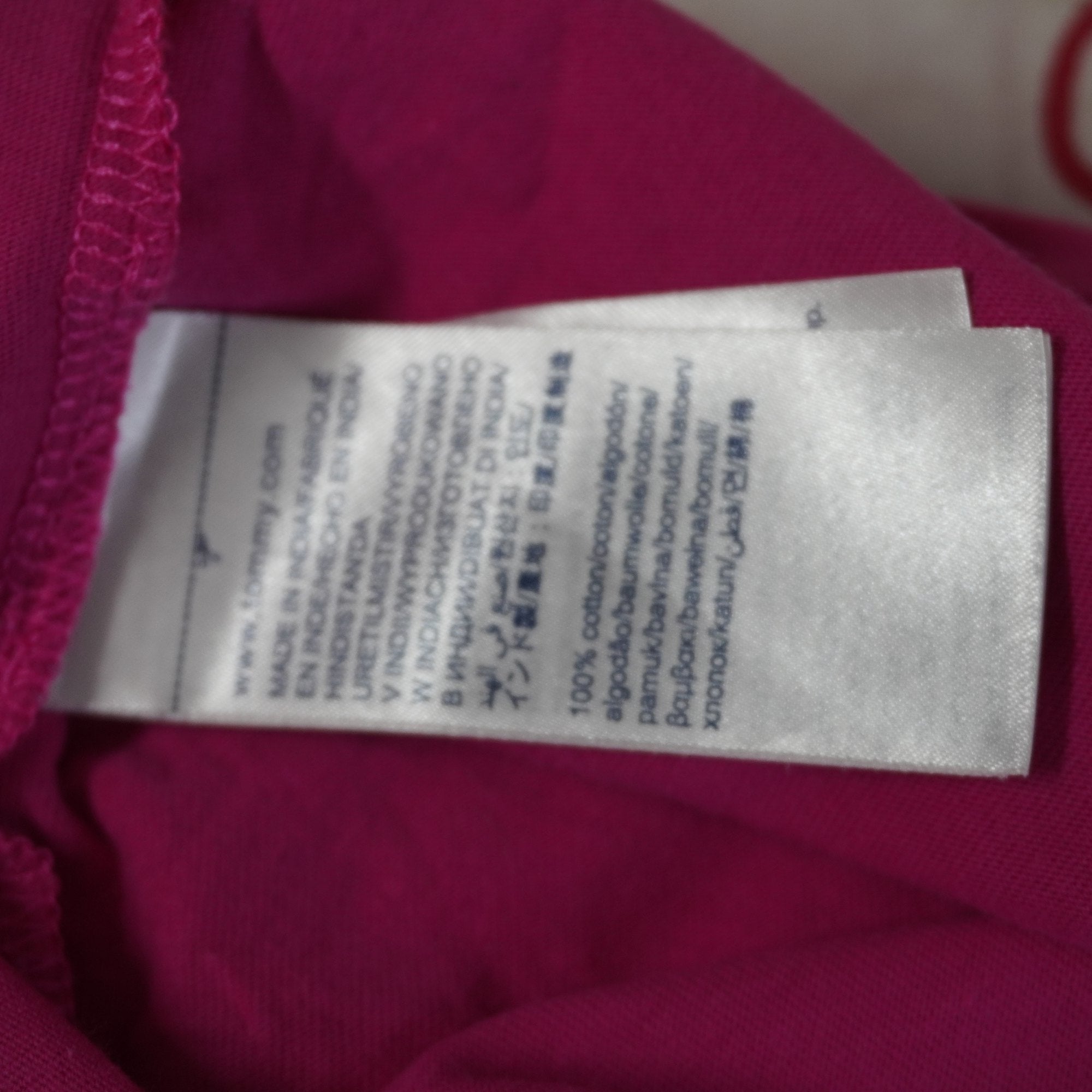 Camiseta de Manga Corta Tommy Hilfiger para Mujer Usada - Rosa, S