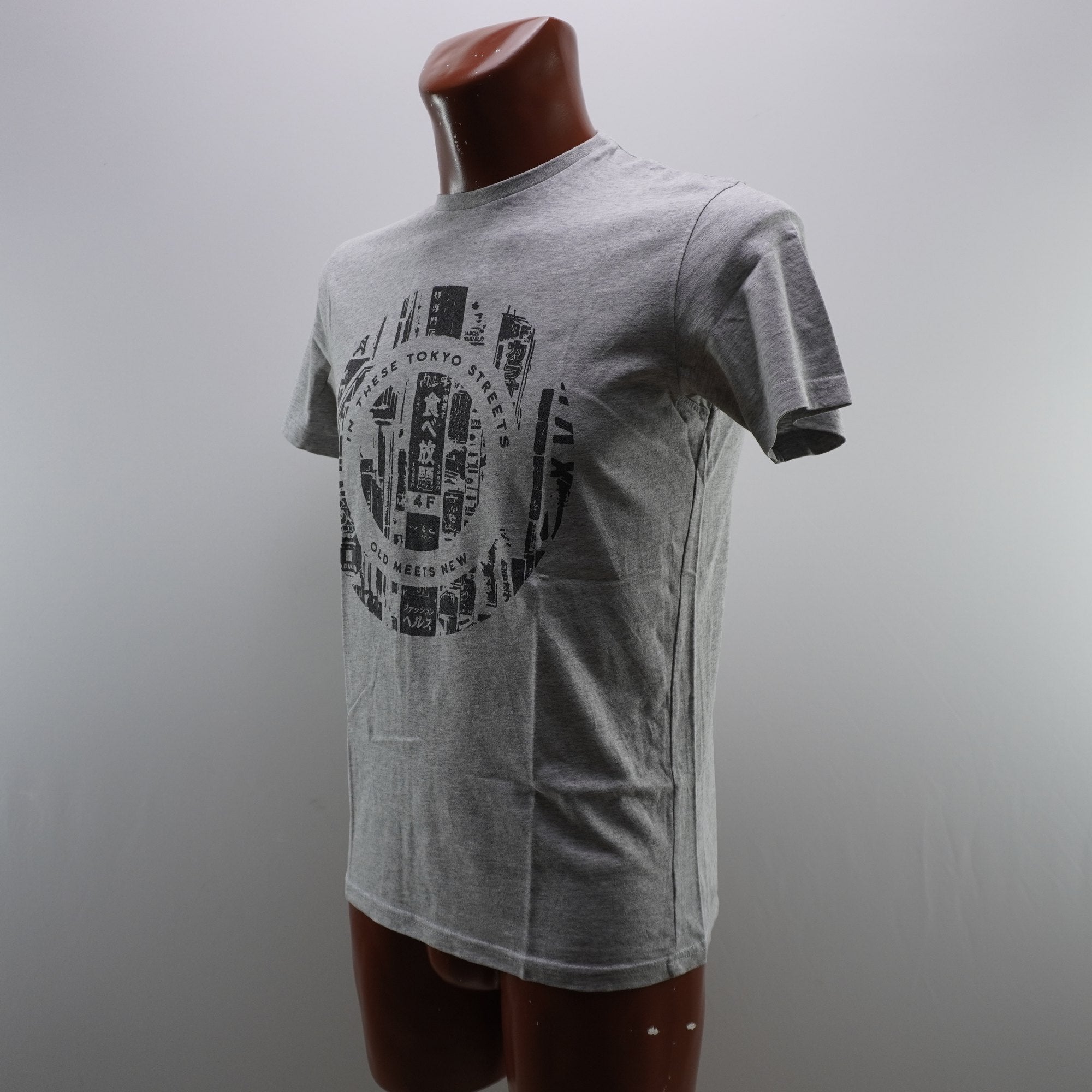 Camiseta de Manga Corta Tex para Hombre Usada - Gris, S