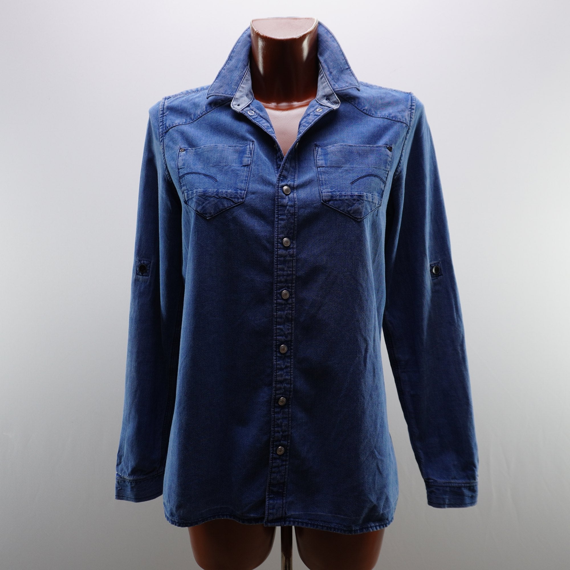 Camisa G-Star para Mujer en Azul, Talla S - Usada en Muy Buen Estado