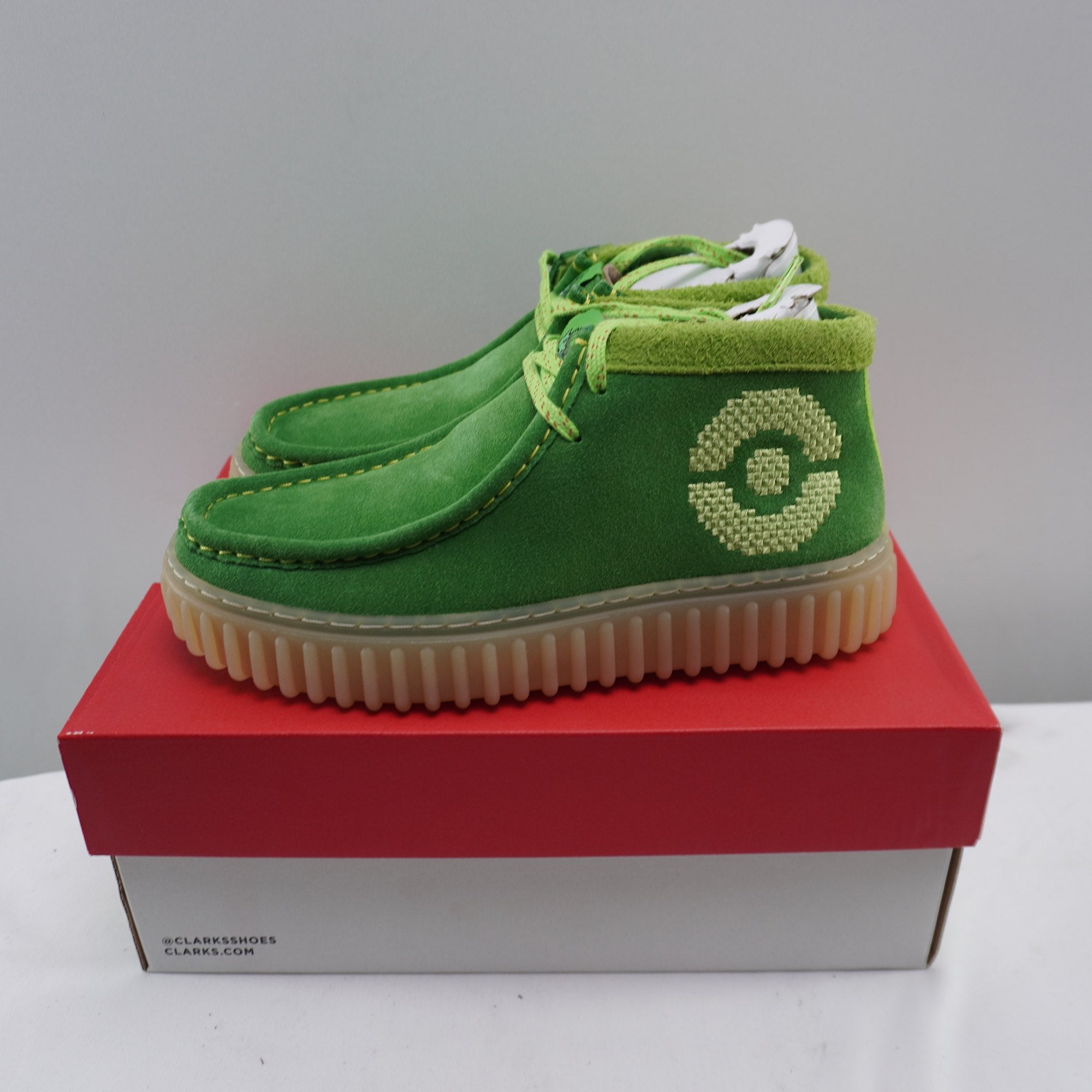 Zapatillas Clarks para Hombre Usadas - Verde, Talla 37