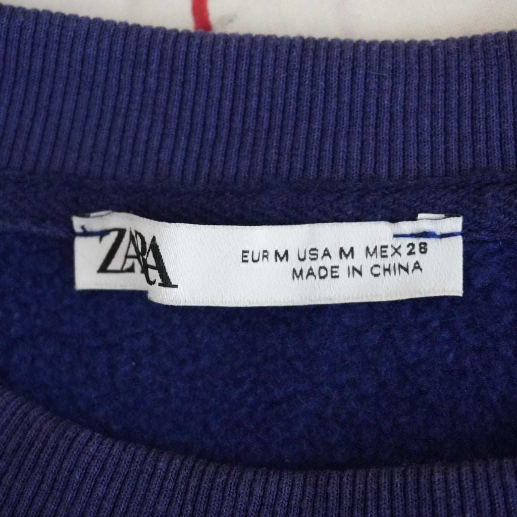 Sudadera con Capucha Zara para Mujer Usada - Azul, M