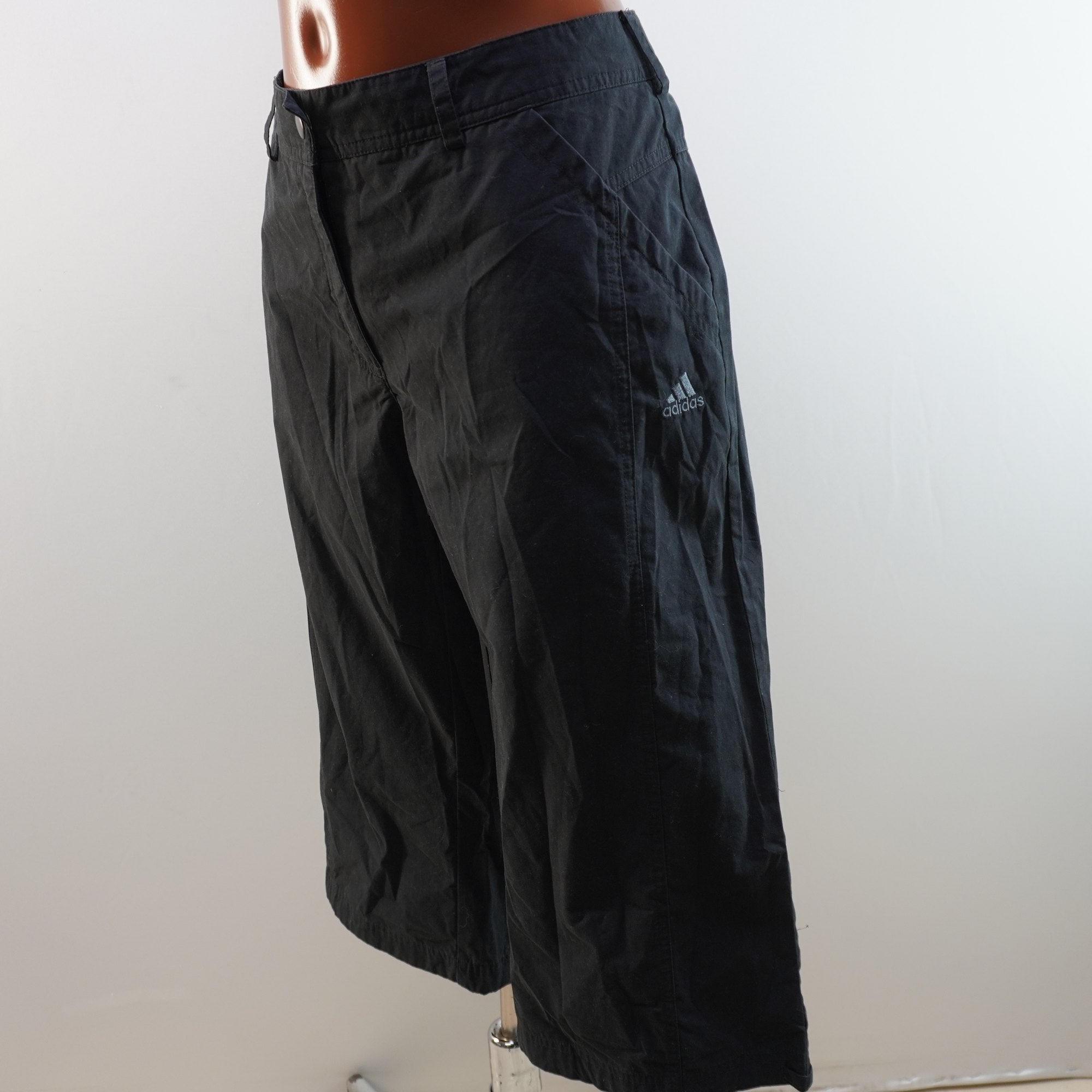 Pantalones de Franela Adidas para Mujer Usados - Negro, XXL