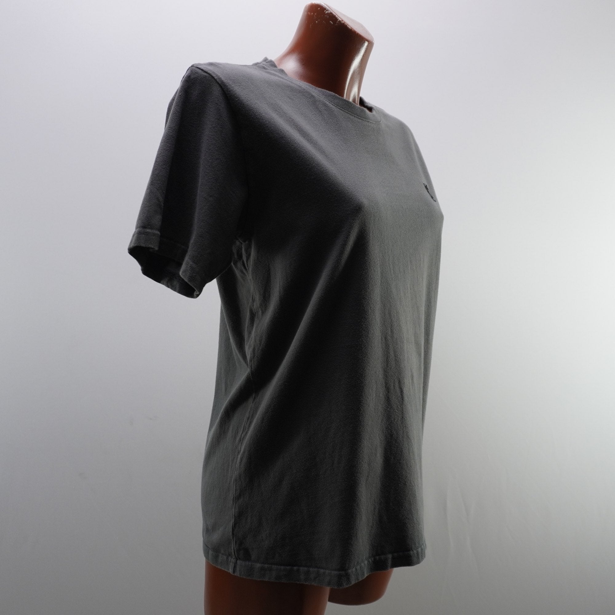 Camiseta de Manga Corta Yves Saint Laurent para Mujer - Gris, M, Usada en Muy Buen Estado