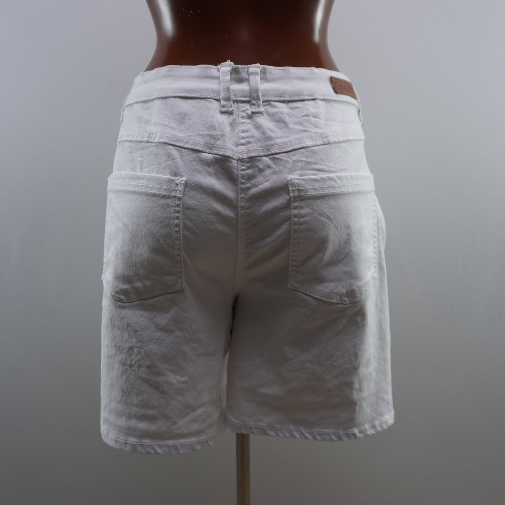 Pantalones Cortos Vaqueros Gina para Mujer Usados - Blanco, XXL