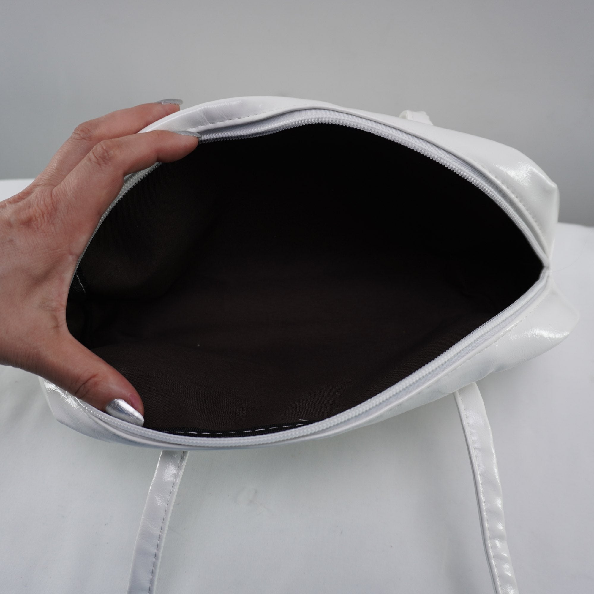 Bolso Baguette Blanco para Mujer Nuevo con Etiquetas