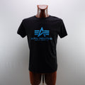 Camiseta de Manga Corta Alpha Industries para Hombre Usada - Negra, Mediana