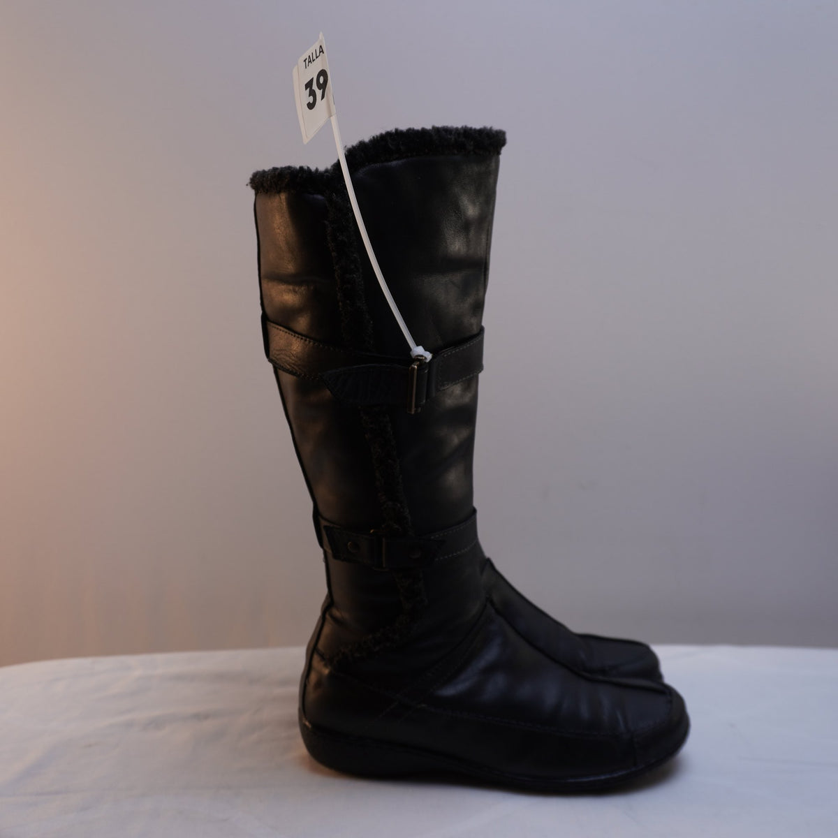 Botas Laura Azaña para Mujer Usadas - Negros, Talla 39