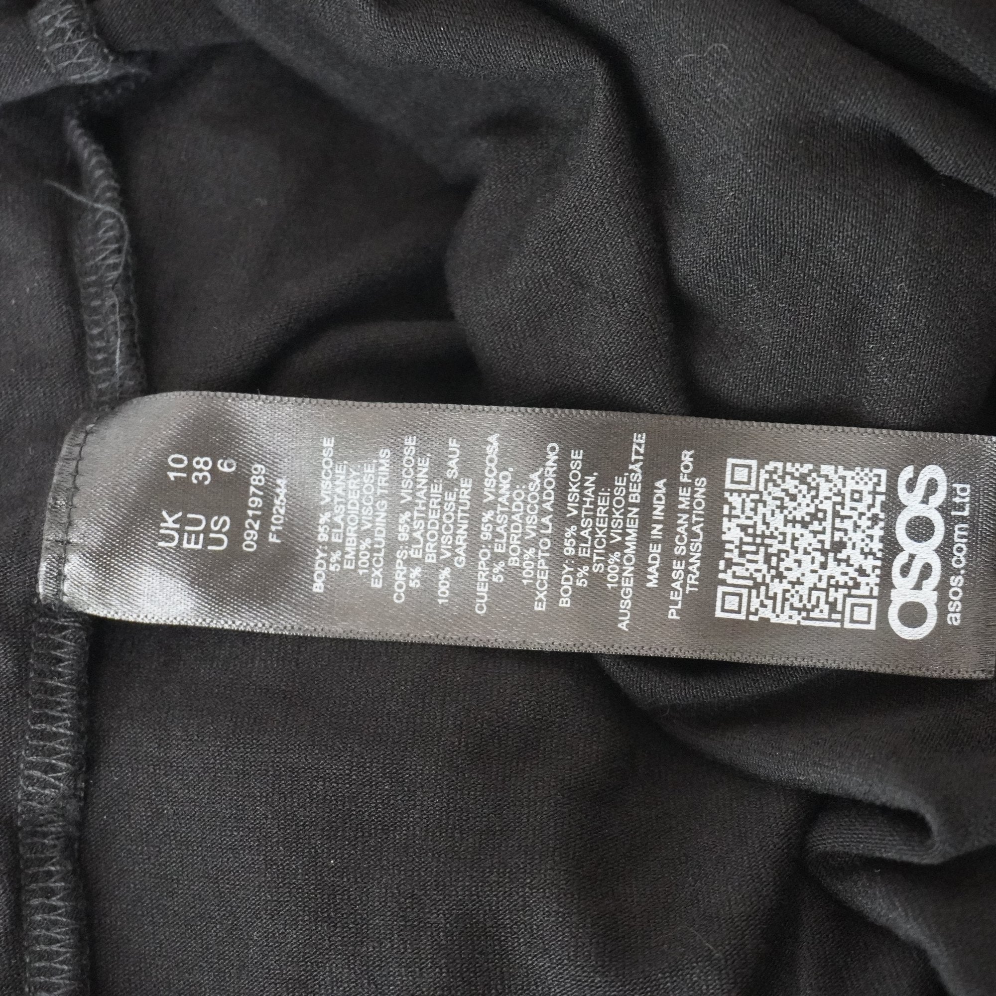 Vestido Asos para Mujer Usado - Negro, M