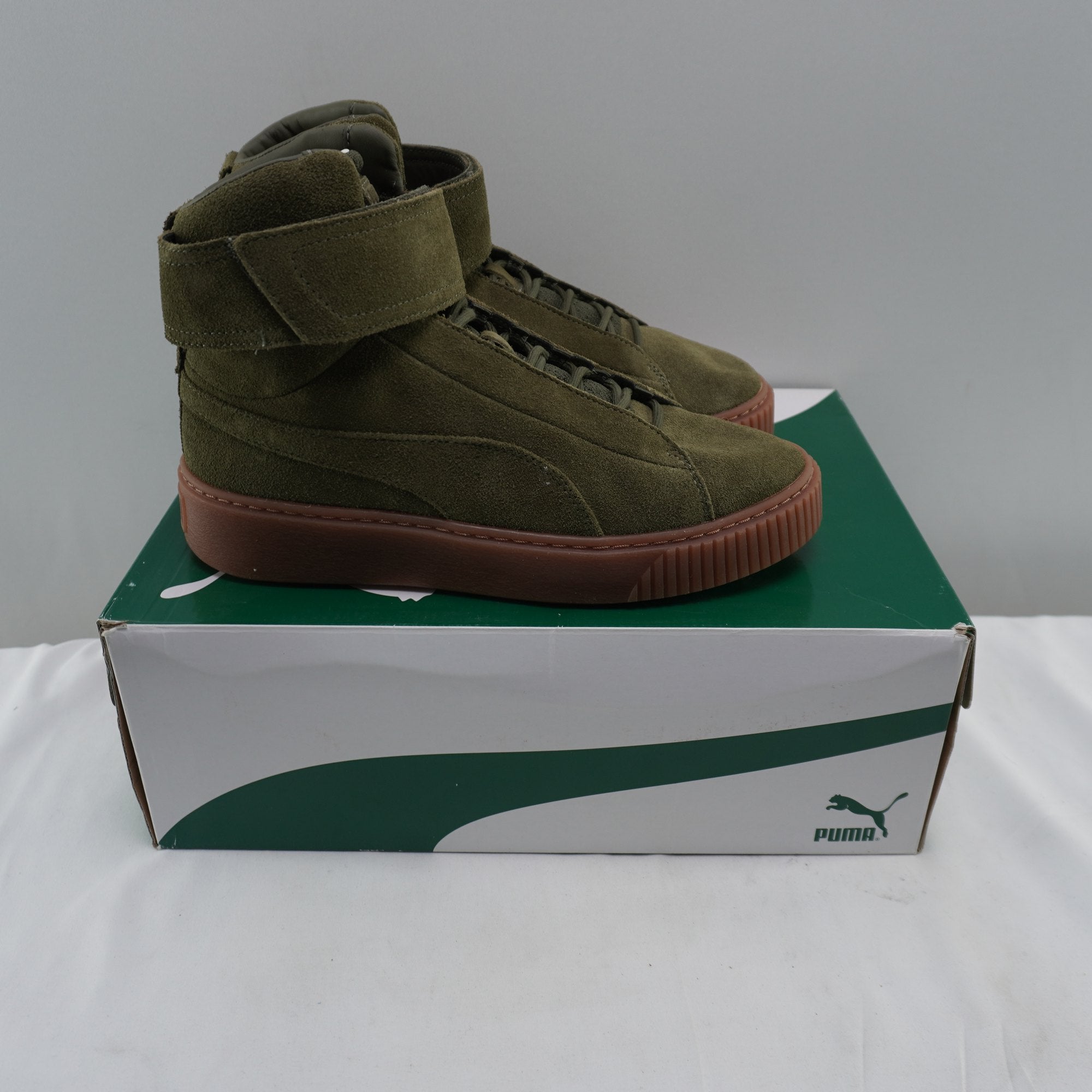 Zapatillas Puma para Mujeres Usadas - Verde, Talla 40
