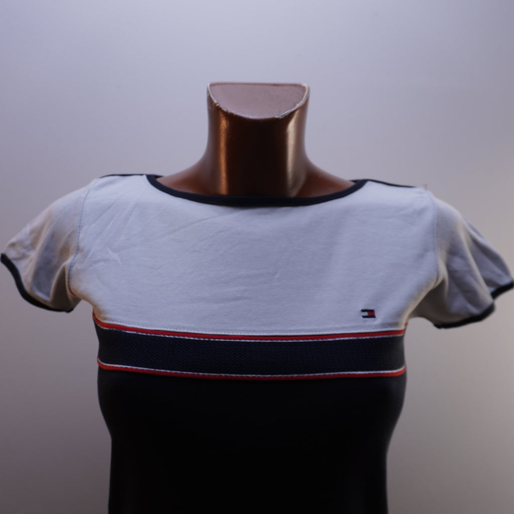 Camiseta de Manga Corta Tommy Hilfiger para Mujer Usada - Azul Marino, L