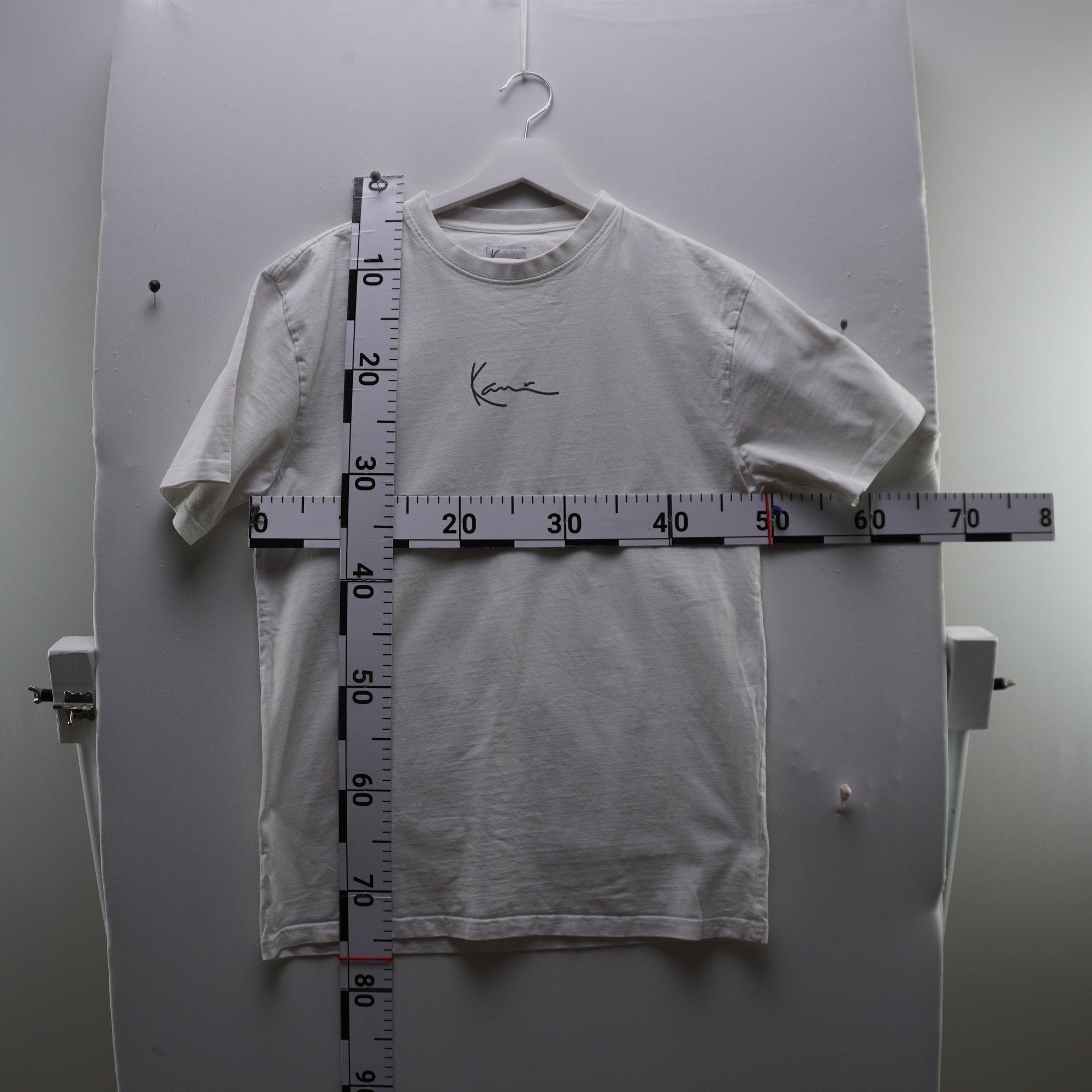 Camiseta de Manga Corta Karl Kani para Hombre Usada - Blanca, S