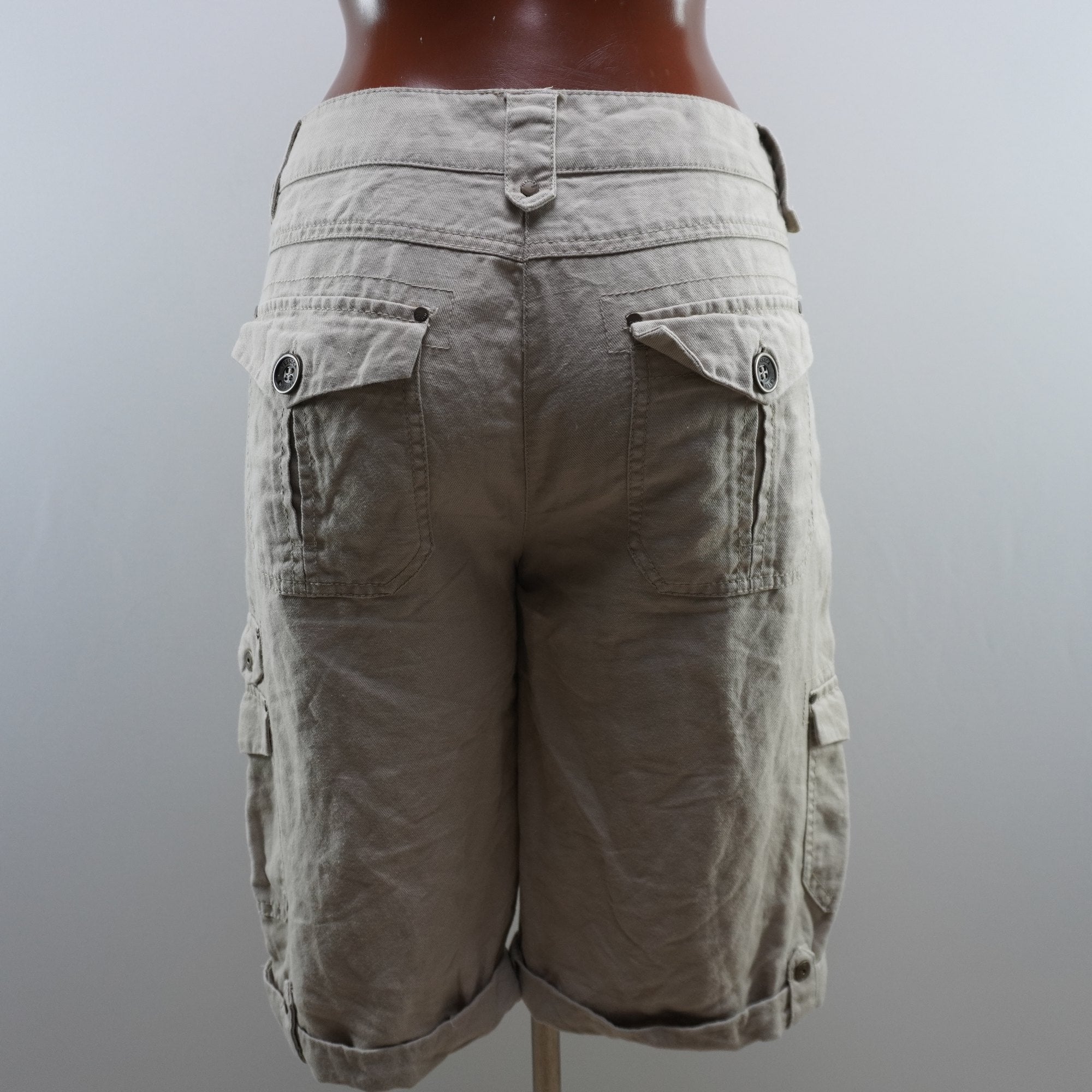 Pantalones Cortos Vaqueros Yessica para Mujer Usados - Beige, L