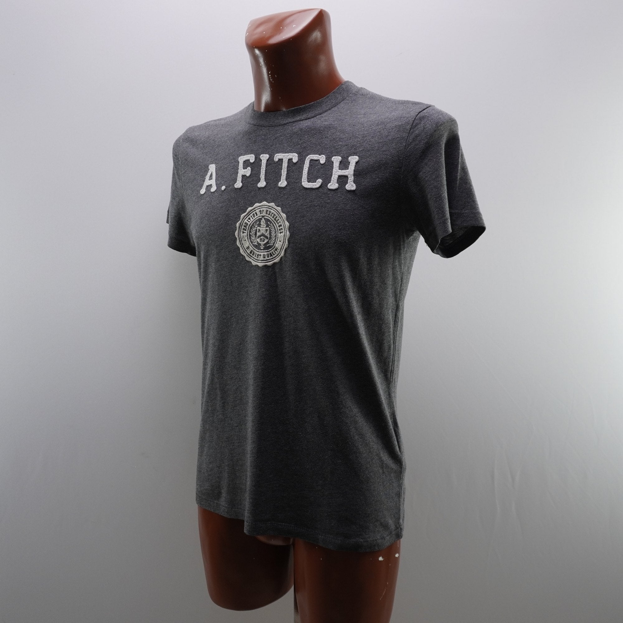 Camiseta de Manga Corta Abercrombie & Fitch para Hombre Usada - Gris, S