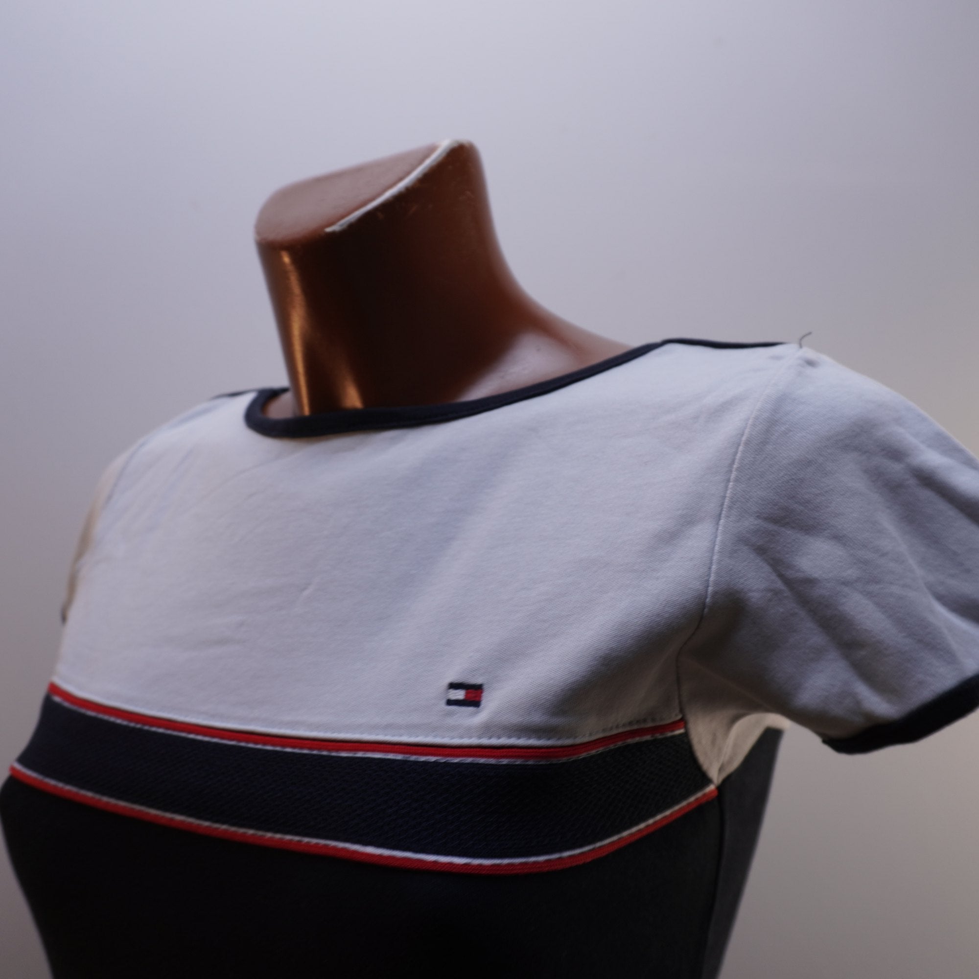 Camiseta de Manga Corta Tommy Hilfiger para Mujer Usada - Azul Marino, L