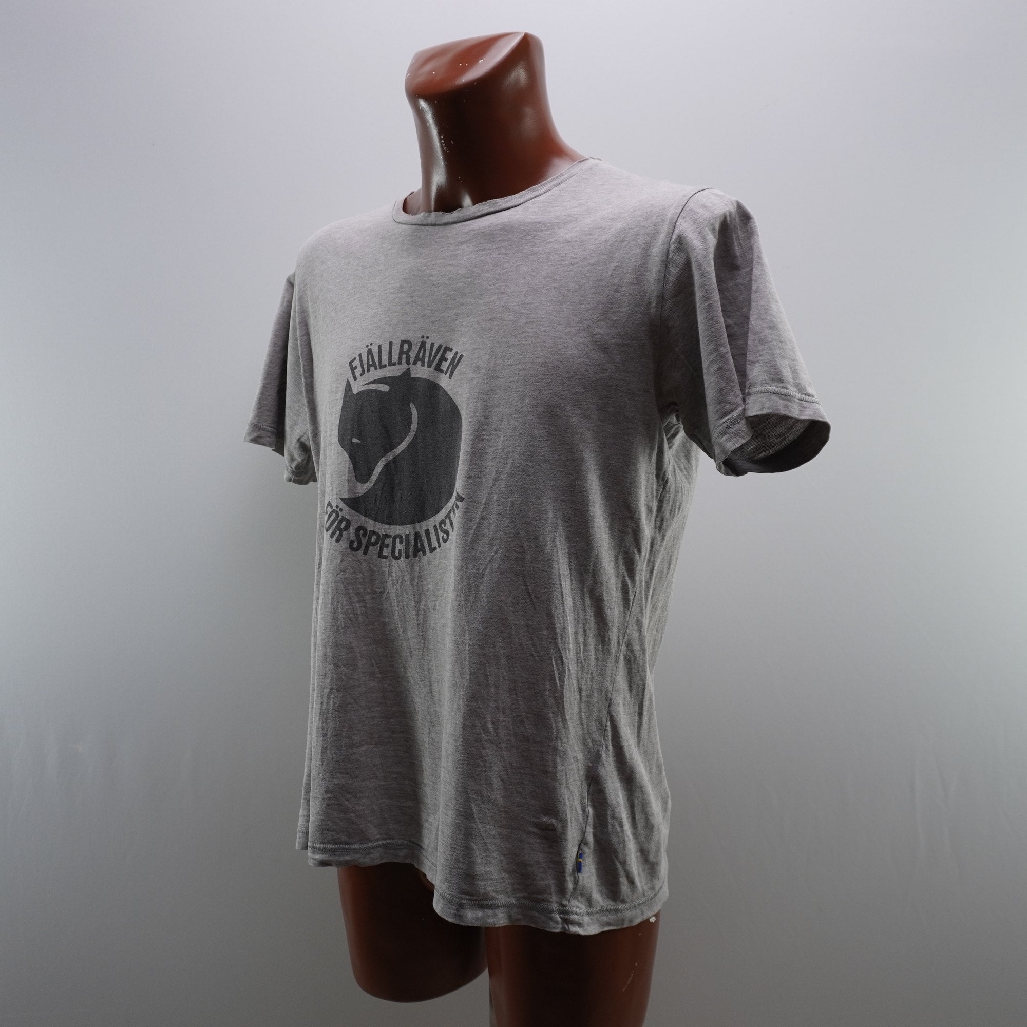 Camiseta de Manga Corta Fjallraven para Hombre Usada - Gris, XL