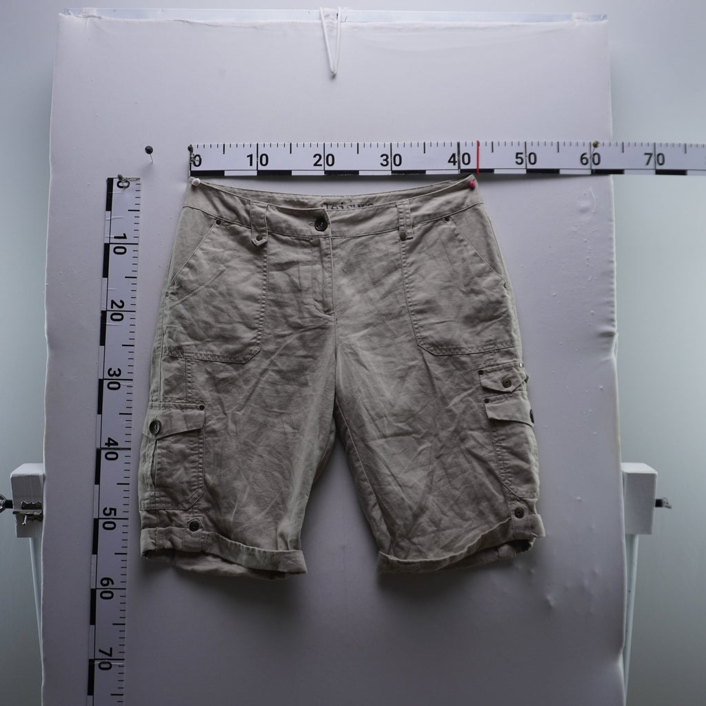 Pantalones Cortos Vaqueros Yessica para Mujer Usados - Beige, L