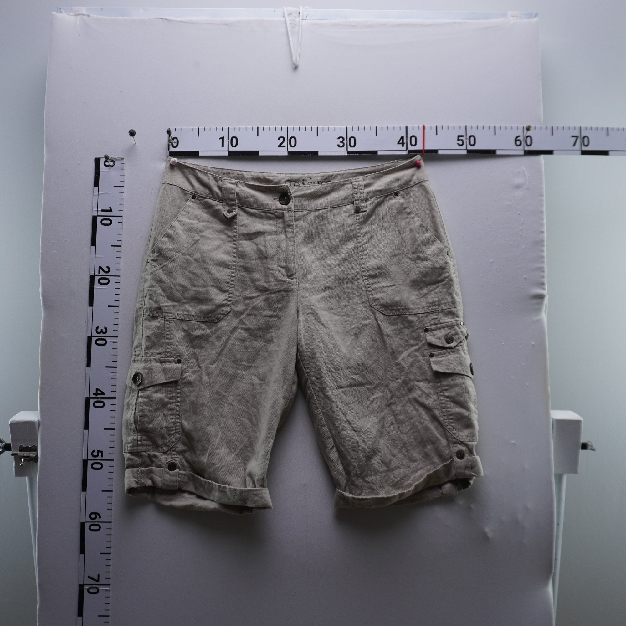Pantalones Cortos Vaqueros Yessica para Mujer Usados - Beige, L