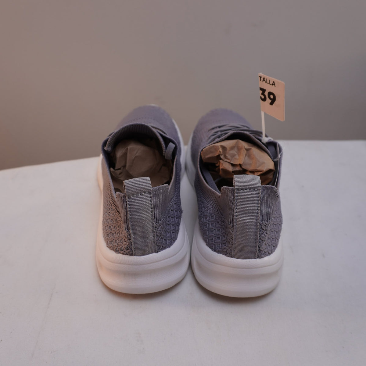 Zapatillas Nuevas para Mujer - Gris, Talla 39