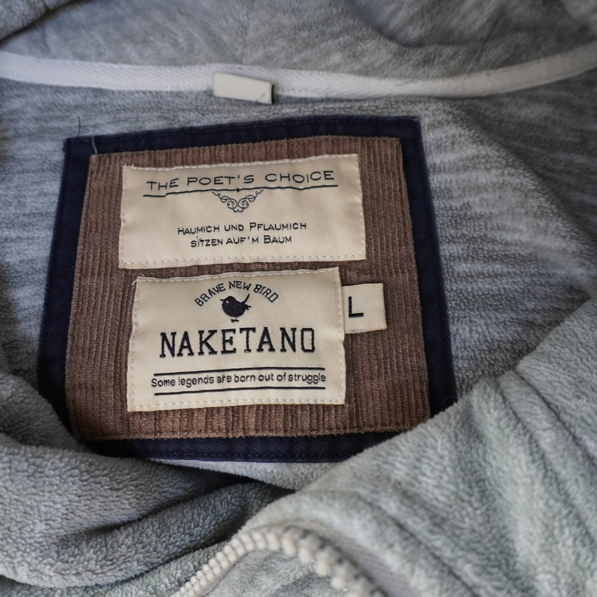 Sudadera con Capucha Naketano para Mujer Usada - Gris, L
