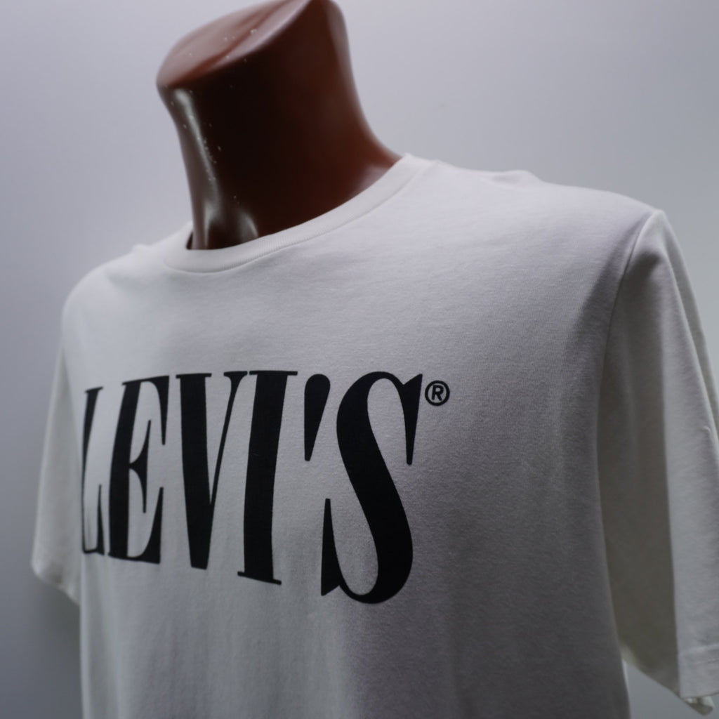 Camiseta de Manga Corta Levi's para Hombre Usada - Blanca, L