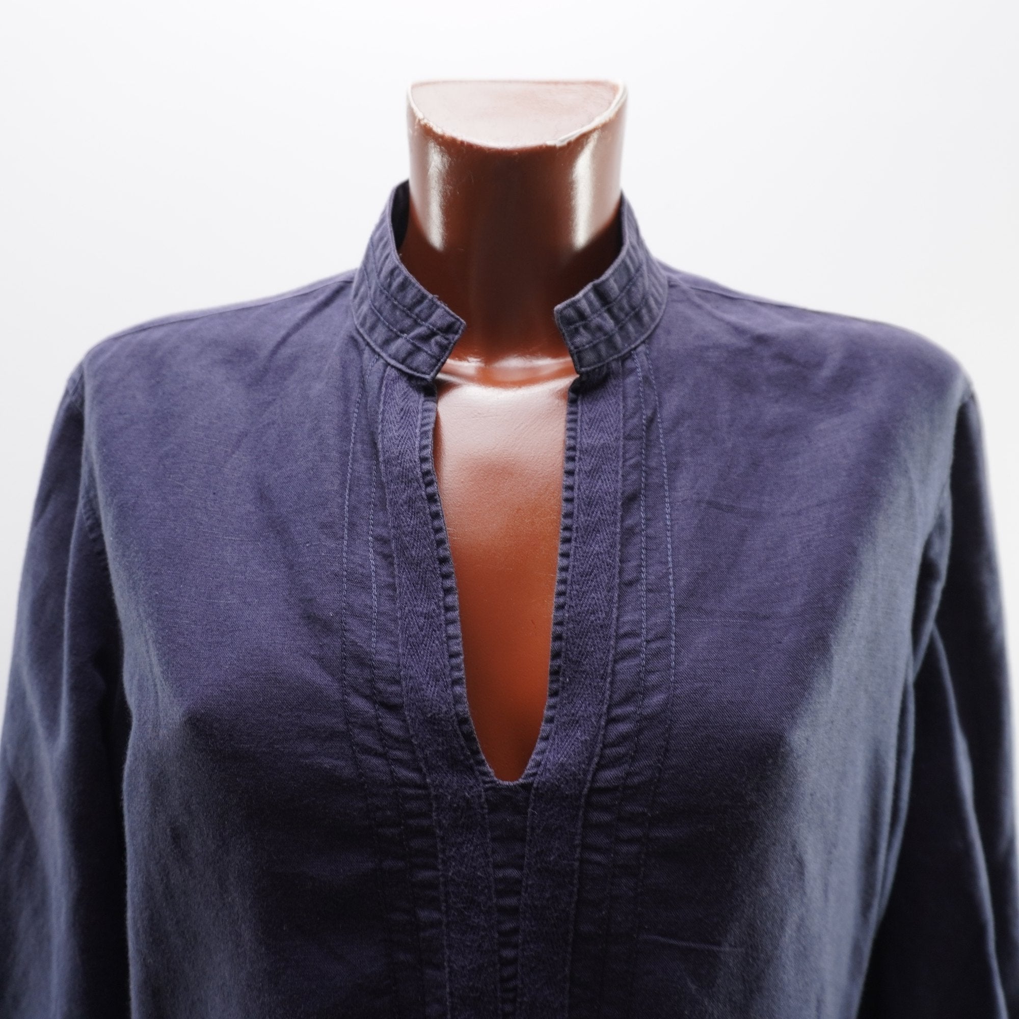 Camisa Henley Zara para Hombre Usada - Azul Marino, S