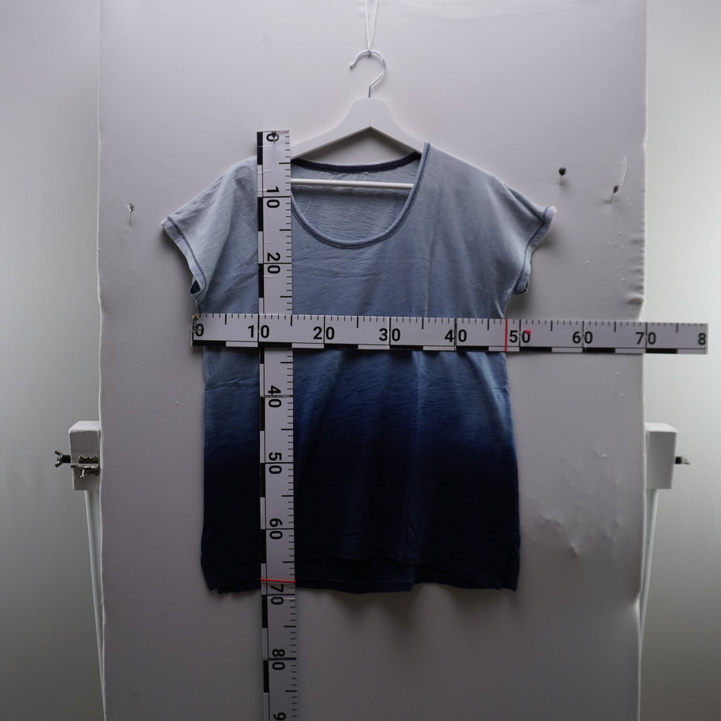 Camiseta de Manga Corta Azul para Mujer Usada - Grande (L)