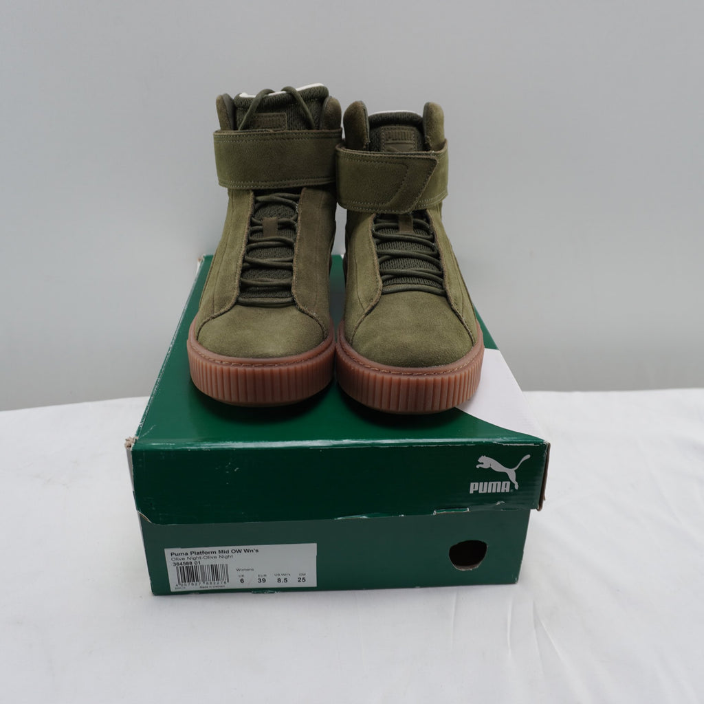 Zapatillas Puma para Mujer Usadas - Verde, Talla 39