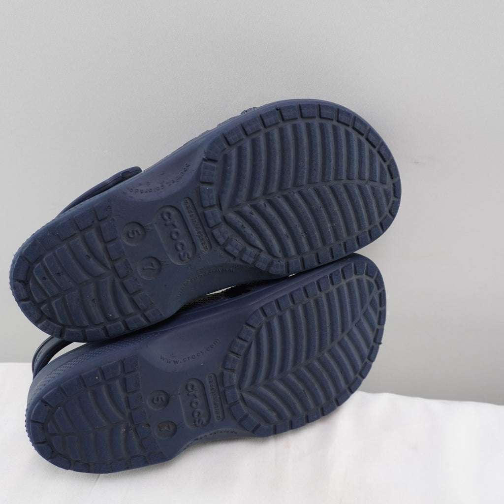 Zapatos Deportivos Crocs para Mujer Usados - Azul Marino, Muy Buen Estado