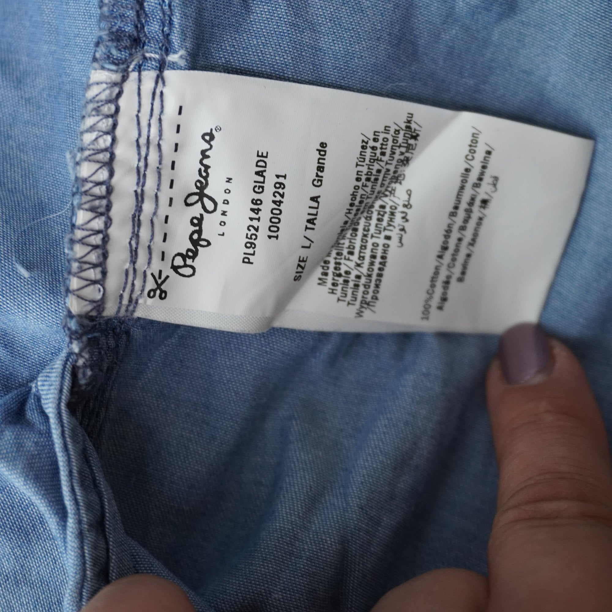 Vestido Pepe Jeans para Mujer Usado - Azul, Grande (L)