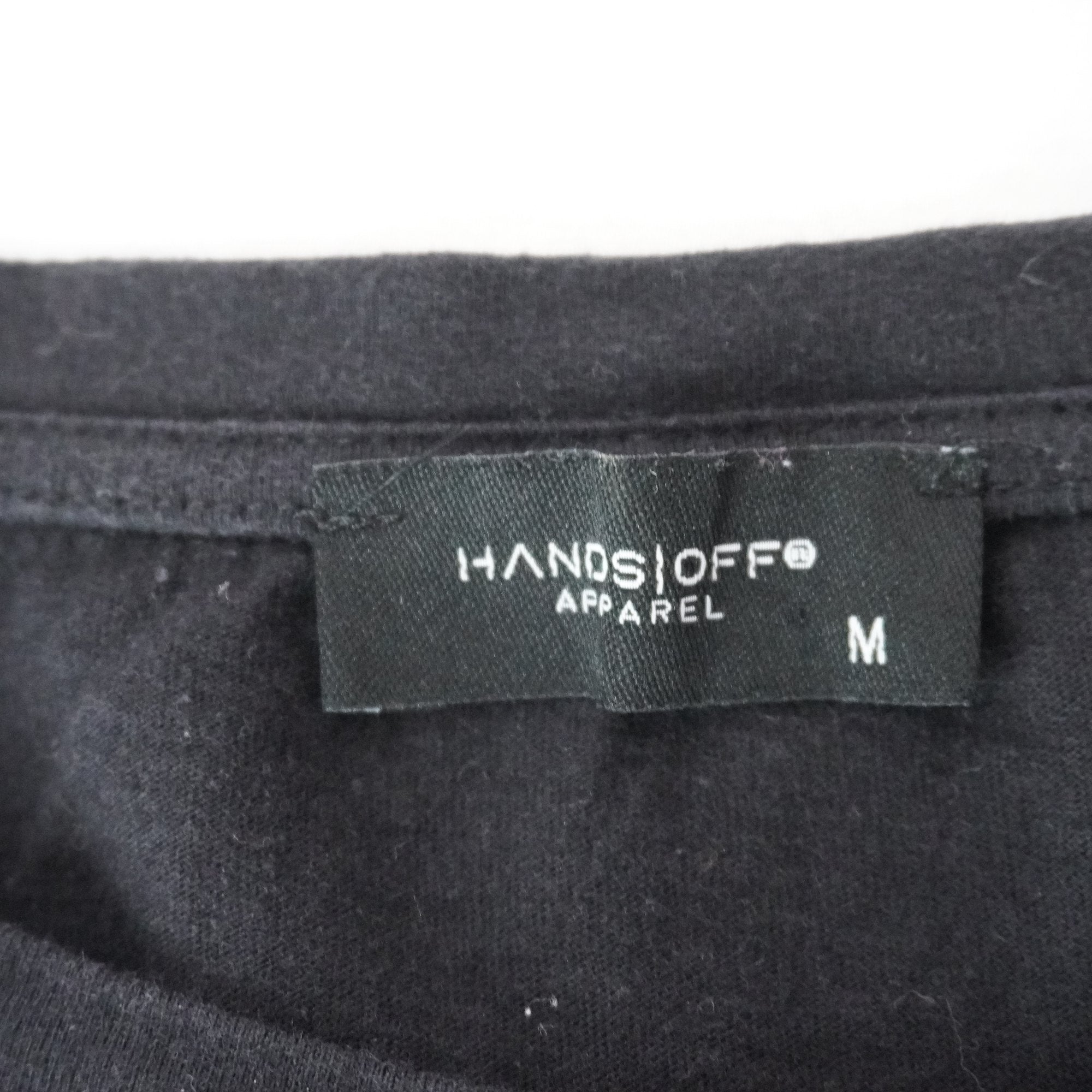 Camiseta de Manga Corta Hands para Mujer - Negro, M (Usada en Muy Buen Estado)