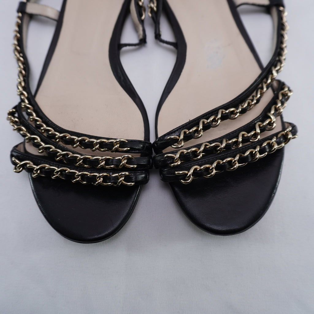 Sandalias Dolce & Gabbana para Mujer - Negro, Talla 38, Usadas en Muy Buen Estado