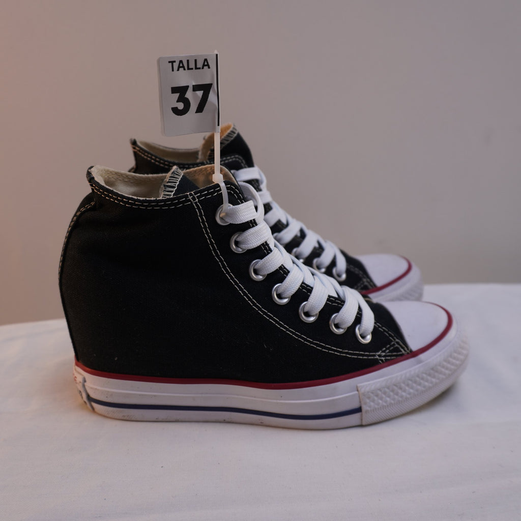 Zapatillas Converse para Mujer Usadas - Negro, Talla 37