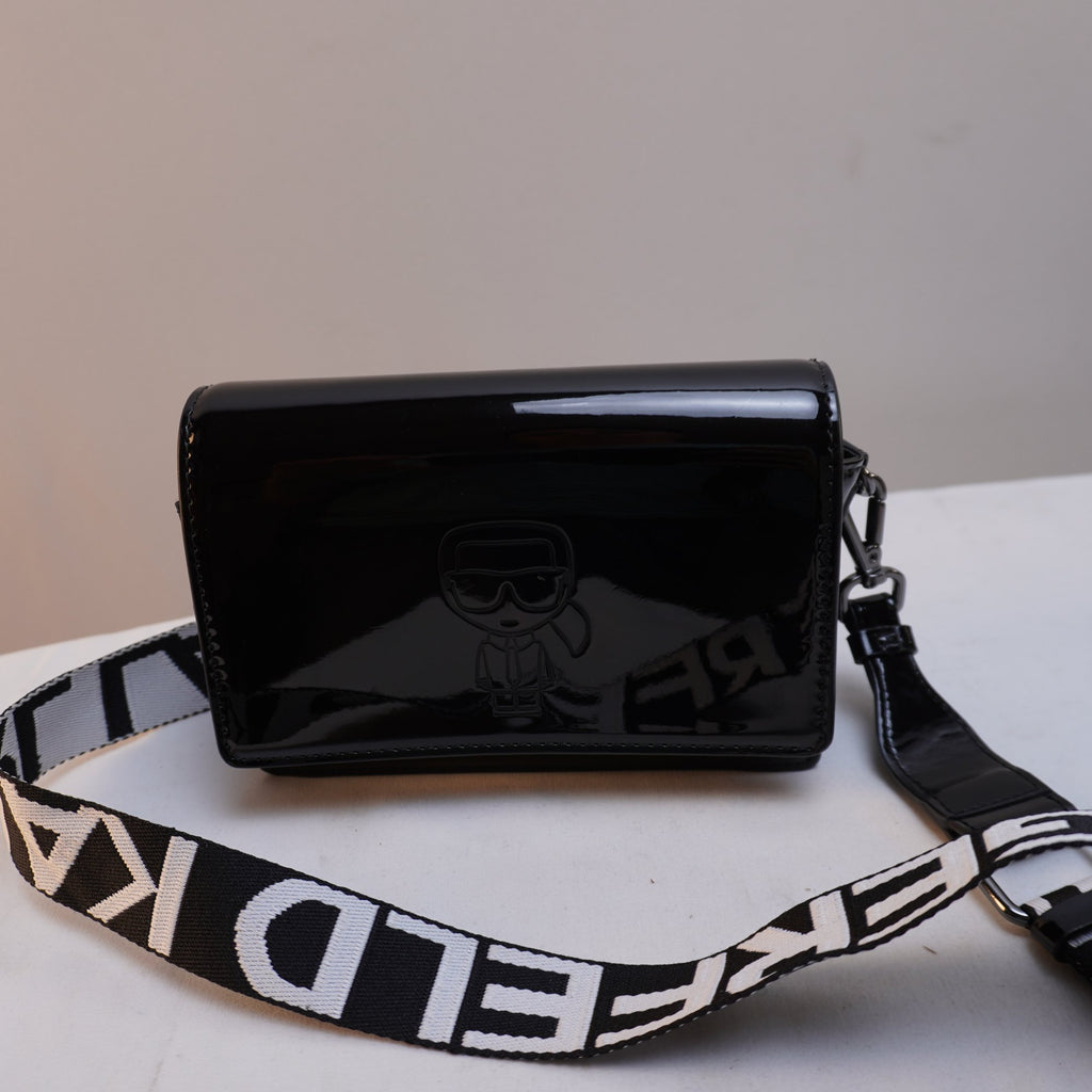 Bolso Baguette Karl Lagerfeld para Mujer Usado - Negro