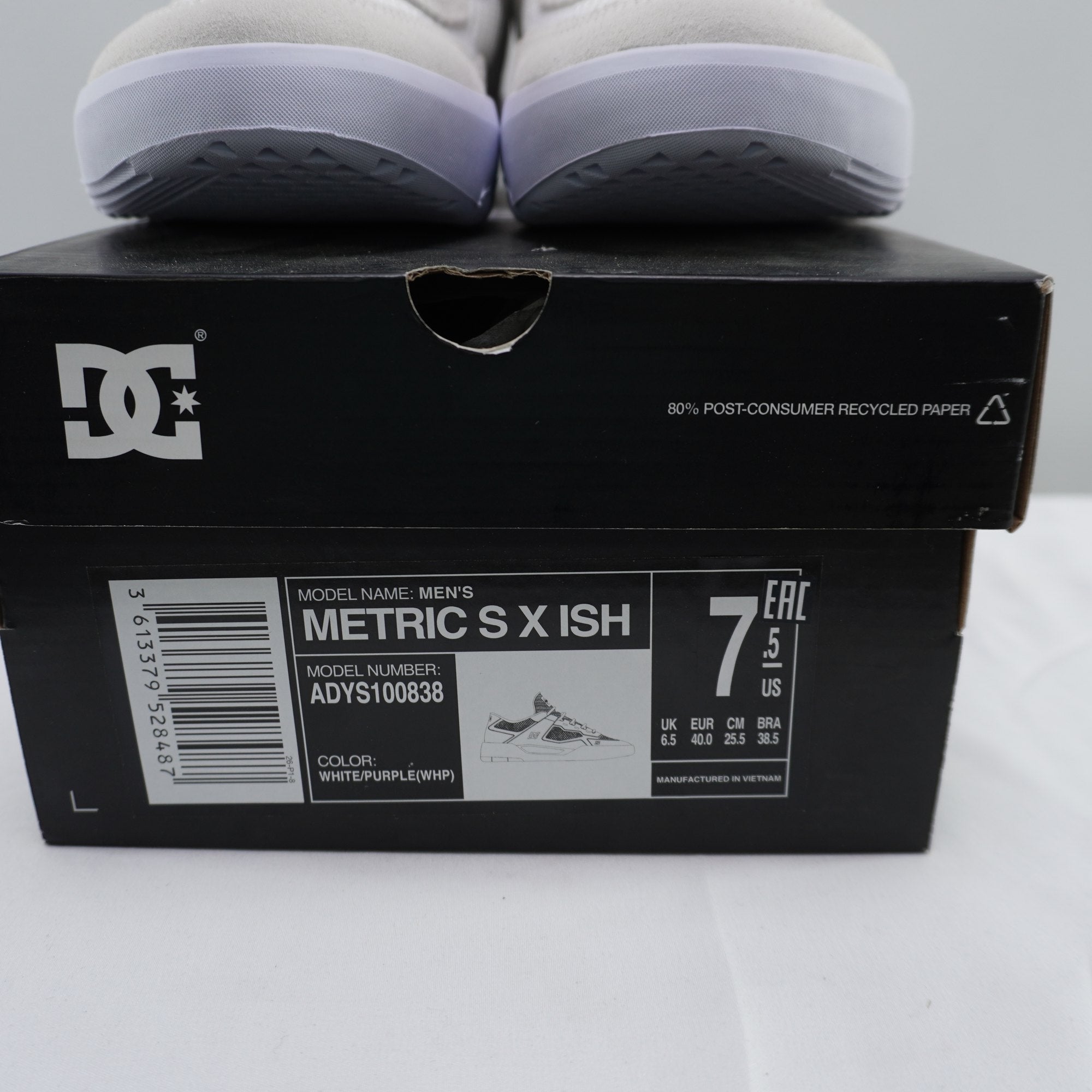 Zapatillas DC Shoes para Mujeres Usadas - Blanco, Talla 40