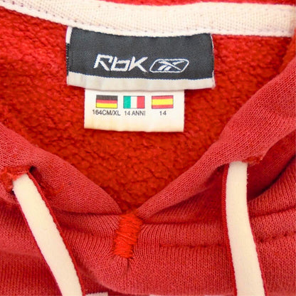 Schnappen Sie sich Ihren roten Reebok Damen-Hoodie, Größe S – gebraucht, zufriedenstellender Zustand!
