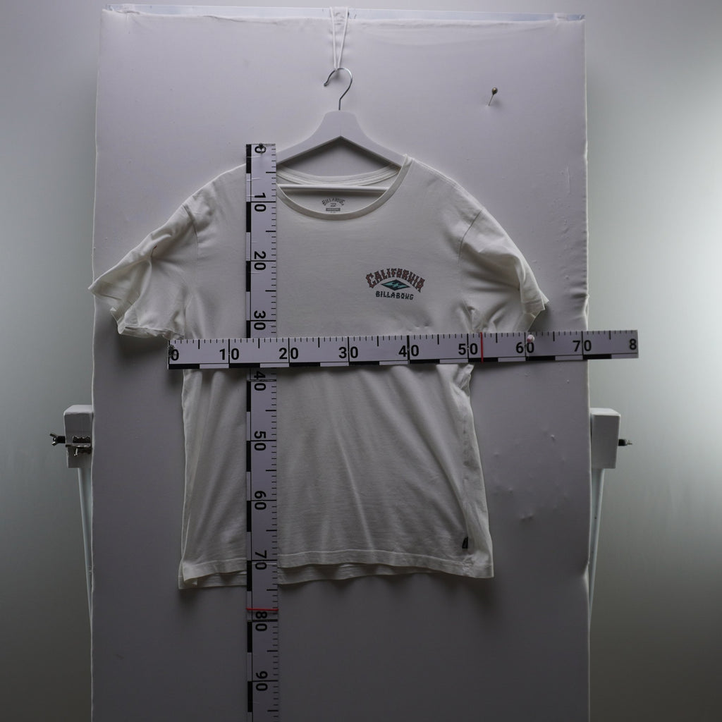 Camiseta de Manga Corta Billabong para Hombre Usada - Blanca, M