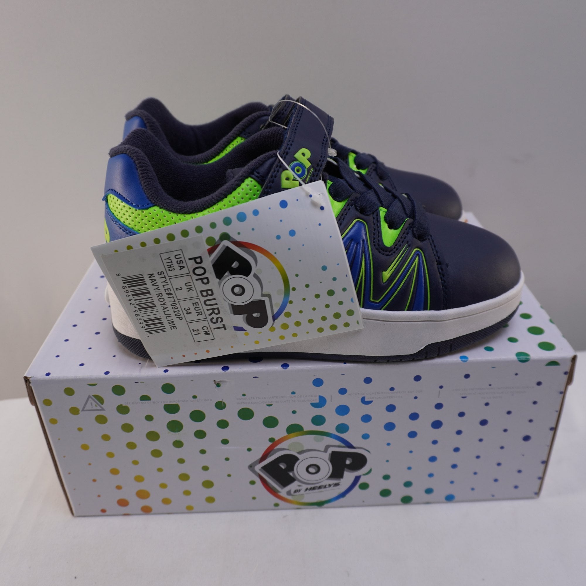 Zapatillas Hellys Pop para Hombre Usadas - Azul, Talla 34