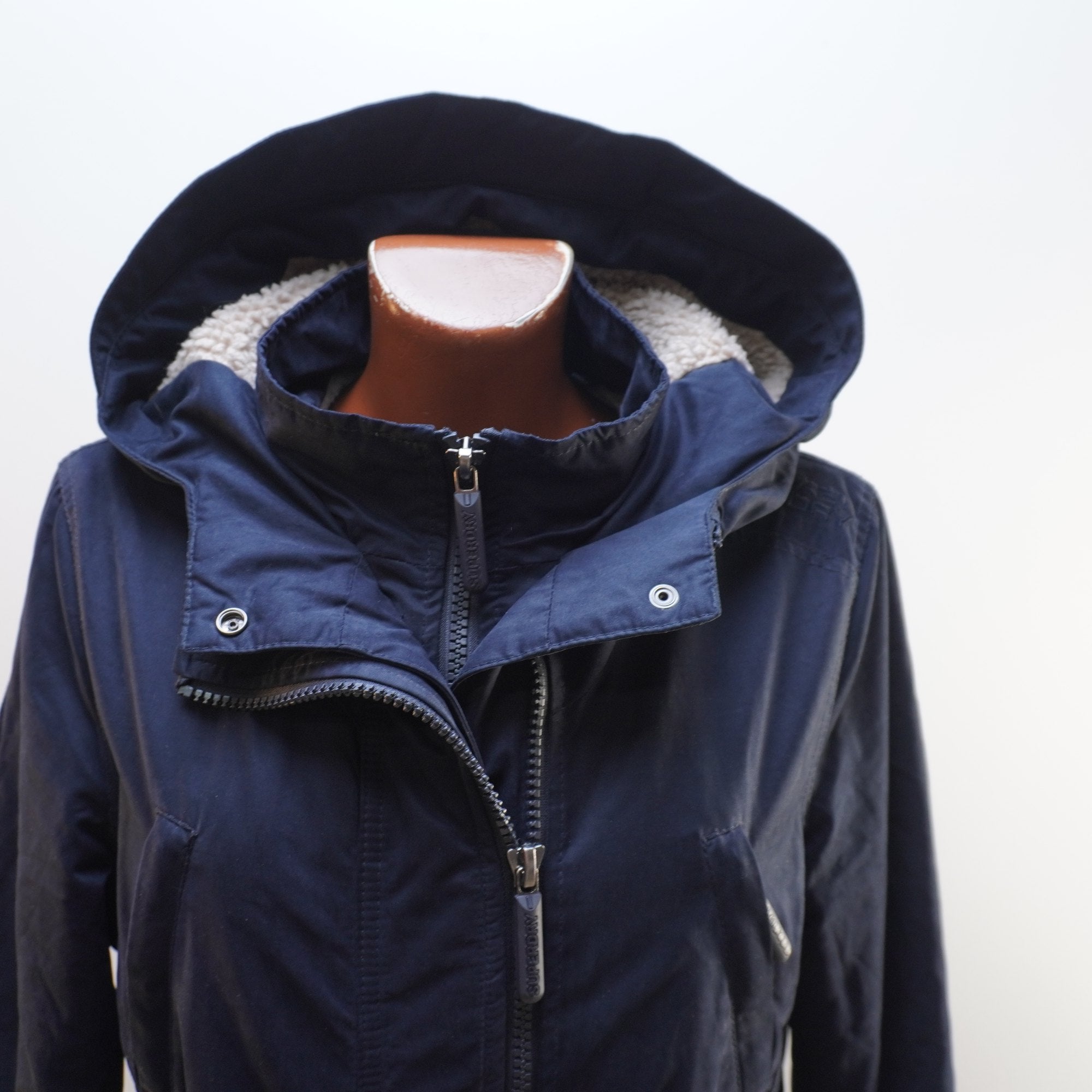 Parka Superdry para Mujer Usada - Azul Marino, XL