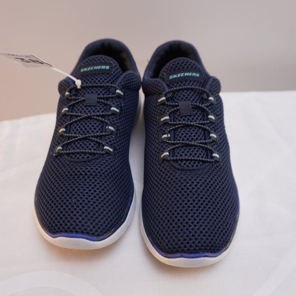 Zapatillas Skechers para Mujer Usadas - Azul Marino, Talla 38
