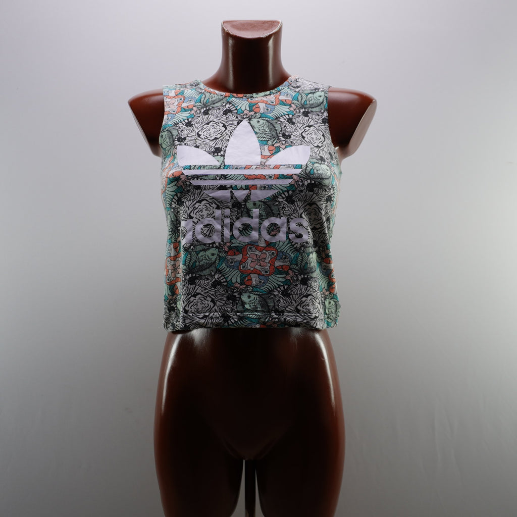 Camiseta de Manga Corta Adidas para Mujer - Multicolor, S (Usada en Muy Buen Estado)