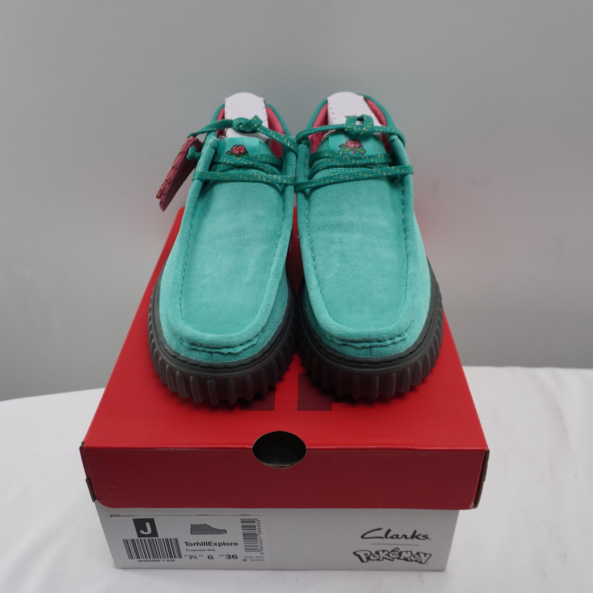 Zapatillas Clarks para Mujer Usadas - Verde, Talla 36