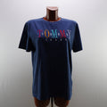 Camiseta de Manga Corta Azul Marino para Mujer - Talla L, Usada en Muy Buen Estado