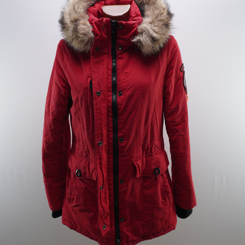 Parka Superdry para Mujer Usada - Roja, M
