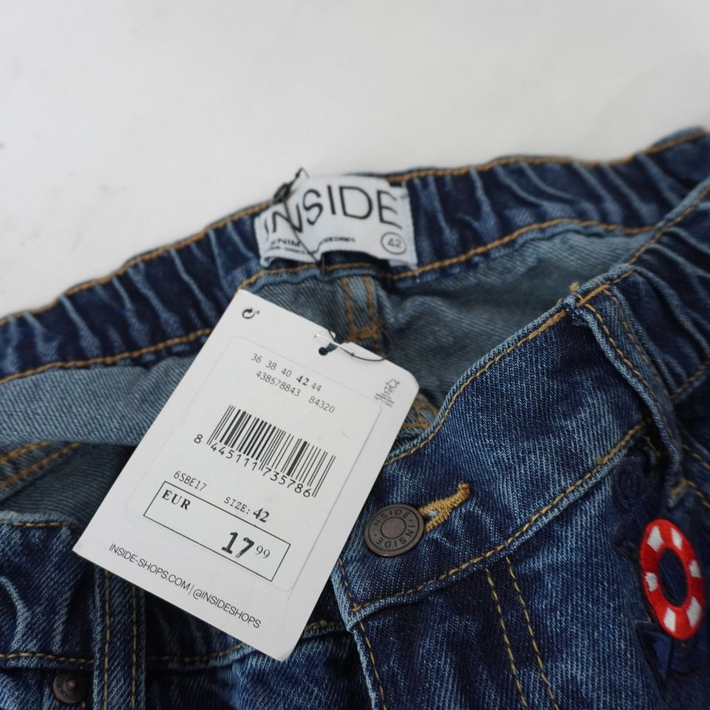Pantalones Cortos Vaqueros Inside para Mujer Usados - Azul, XL